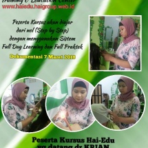 Peserta Kursus dari Krian, Jatim Peserta Kursus dari Krian, Jatim